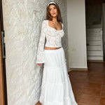 Love lace top - hvid