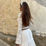 Love lace top - hvid